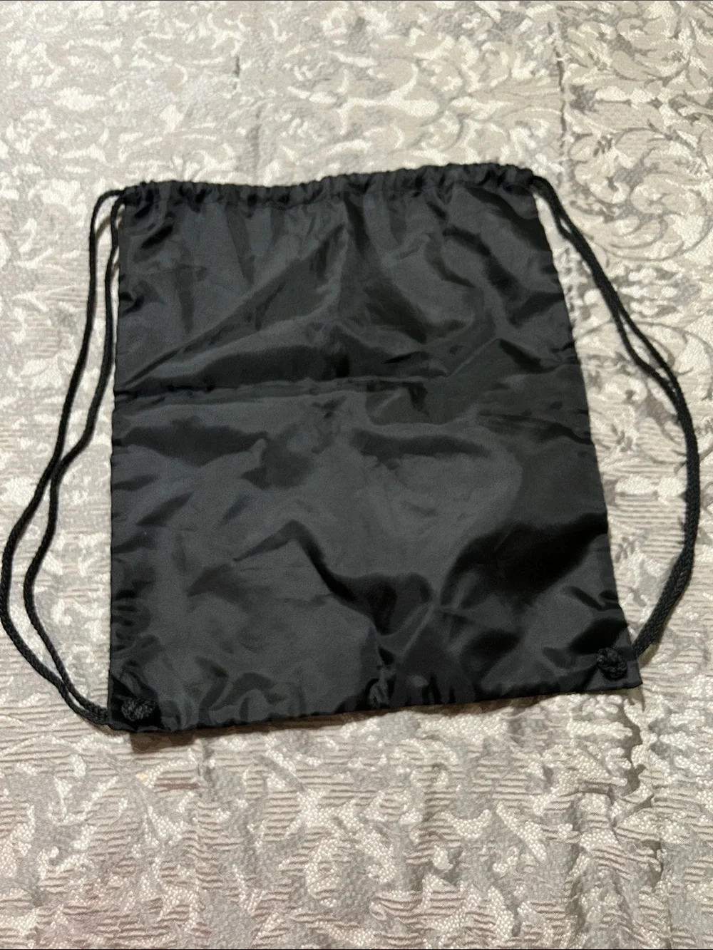 My Carolina Black Drawstring Backpack with Student Member Logo